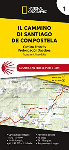 Cammino Di Santiago De Compostela 1:50.000. Vol. 1: Da Saint-Jean-Pied-De-Port a Leon Cammino Di Santiago De Compostela 1:50.000. Vol. 1: Da Saint-Jean-Pied-De-Port a Leon von Libreria Geografica