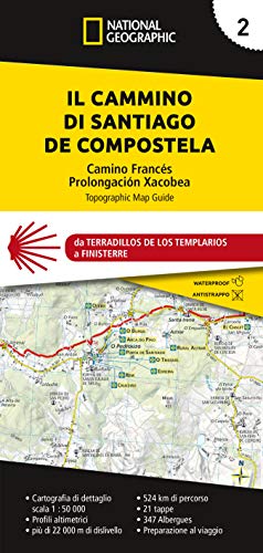 Cammino Di Santiago De Compostela 1:50.000. Vol. 2: Da Leon a Finisterre Cammino Di Santiago De Compostela 1:50.000. Vol. 2: Da Leon a Finisterre von Libreria Geografica