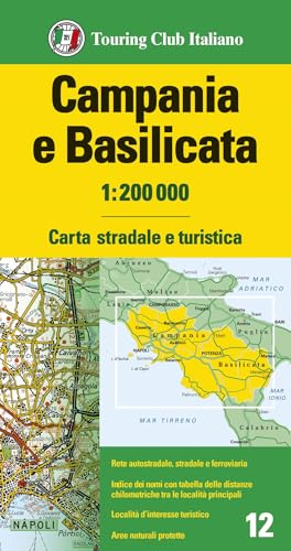 Campania e Basilicata 1:200.000 (Carte regionali 1:200.000) von Touring