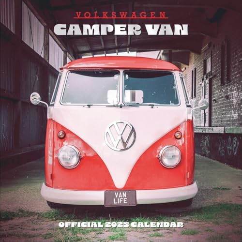 Camper Vans Broschurkalender 2025: Das ganze Jahr auf Reisen mit diesem tollen Wandkalender, der den Camper stilvoll in Szene setzt. 30,5 x 30,5 cm von Danilo