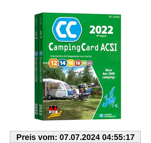 CampingCard ACSI 2022 set 2 delen Language - Dutch (ACSI Campinggids)