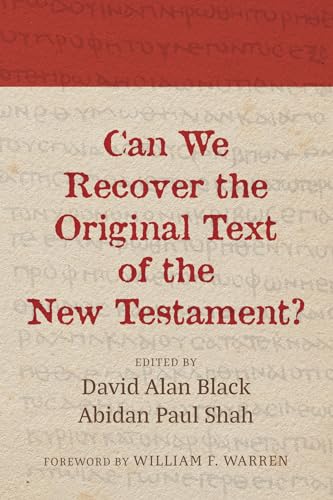 Can We Recover the Original Text of the New Testament? von Wipf and Stock
