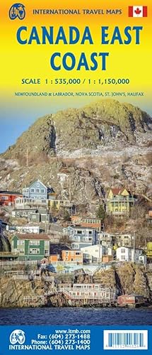 Canada East Coast: ITM Travel Reference Map 1:535000