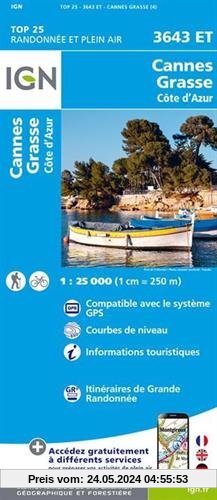 Cannes / Grasse / Côte d`Azur 1 : 25 000