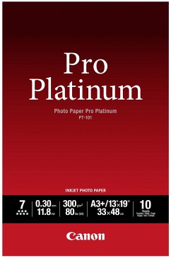 Canon PT-101 A 3+, 10 Blatt Photo Paper Pro Platinum 300 g von Canon