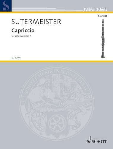 Capriccio: Klarinette (A).: clarinet (A). (Edition Schott)