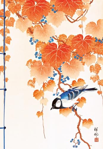 Carnet Hazan Mésange dans l'estampe japonaise 12 x 17 cm (papeterie von HAZAN