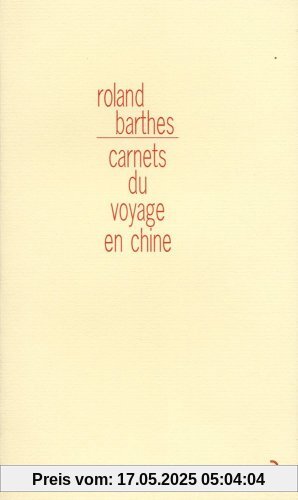 Carnets du voyage en Chine