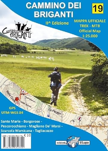 Carta escursionistica Cammino dei Briganti. Ediz. italiana e inglese von Il Lupo