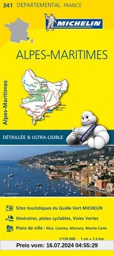 Carte Alpes-Maritimes Michelin