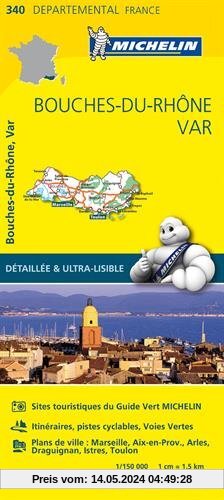 Carte Bouches-du-Rhône, Var Michelin