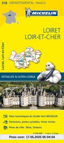 Carte Loiret, Loir-et-Cher Michelin Carte Loiret, Loir-et-Cher Michelin