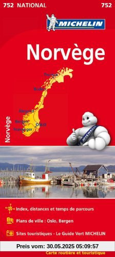 Carte Norvège Michelin Carte Norvège Michelin