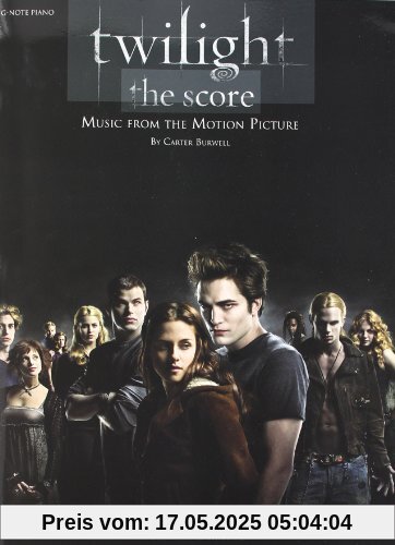 Carter Burwell Twilight The Score (Big Note Piano) Pf