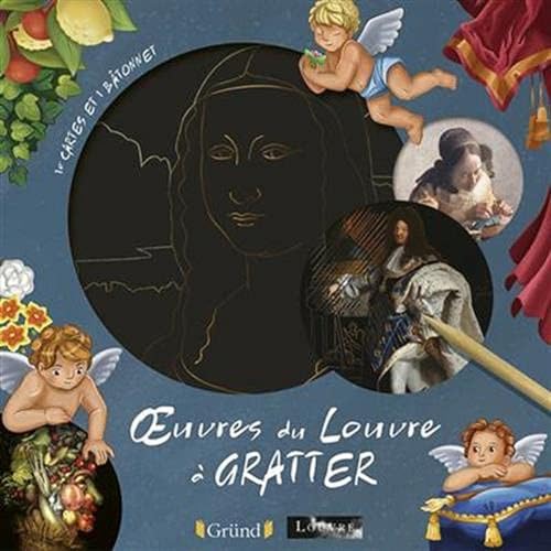 Cartes à gratter - Oeuvres du Louvre à gratter: 10 cartes et 1 bâtonnet