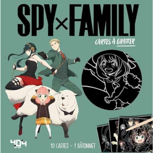 Cartes à gratter Spy x Family: Avec 20 cartes et 1 bâtonnet