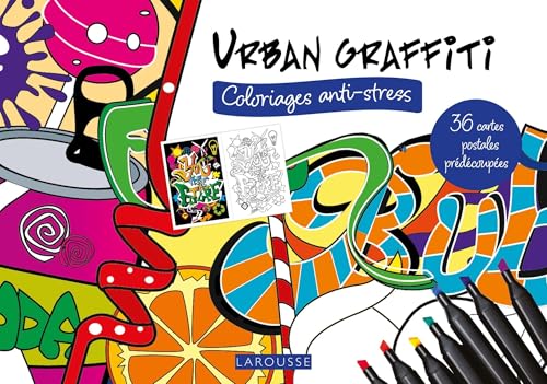 Cartes postales à colorier : Urban graffiti von LAROUSSE