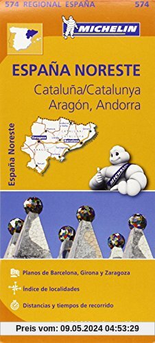 Cataluna, Aragon, Andorra (Michelin Regional Maps)