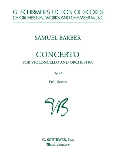 Cello Concerto, Op. 22: Study Score von G. Schirmer