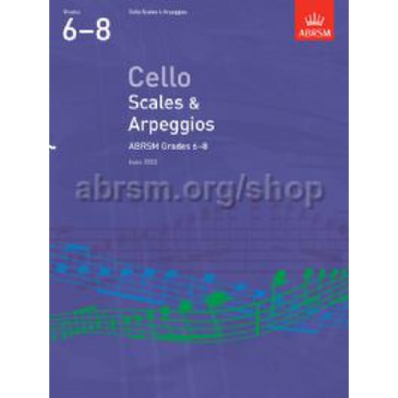 Cello scales + arpeggios 6-8 from 2012 Cello scales + arpeggios 6-8 from 2012
