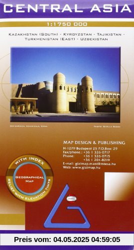 Central Asia Geographical  1 : 1 750 000