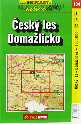 Český les, Domažlicko / Oberpfälzer Wald, Taus (Radkarte 1:60.000) (SHOCart Radkarte 1:60.000 Tschechien, Band 134) von SHOCart