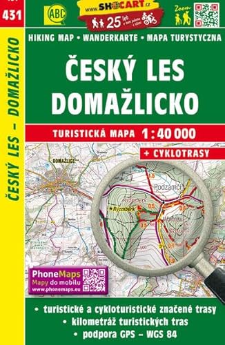 Český les, Domažlicko / Oberpfälzer Wald, Taus (Wander - Radkarte 1:40.000) (SHOCart Wander - Radkarte 1:40.000 Tschechien, Band 431) von SHOCart