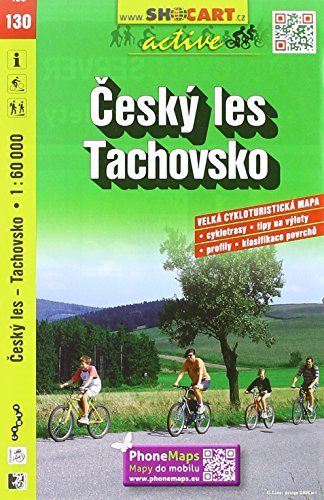 Český les, Tachovsko / Oberpfälzer Wald, Tachau (Radkarte 1:60.000) (SHOCart Radkarte 1:60.000 Tschechien, Band 130) von SHOCart