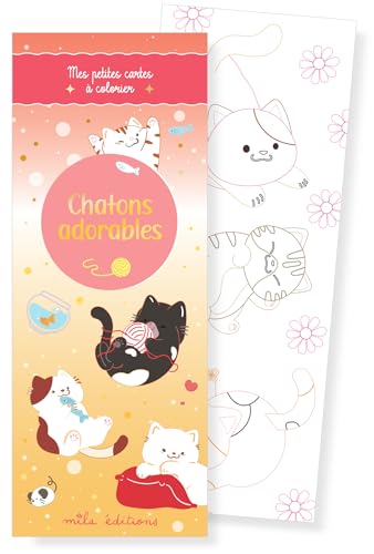 Chatons adorables - Mes petites cartes à colorier von MILA