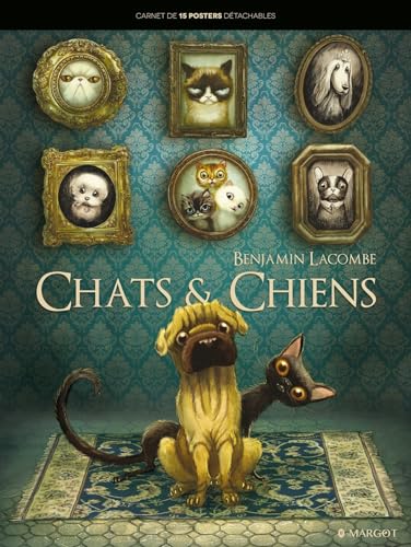 Chats et chiens: Carnet de 15 posters détachables