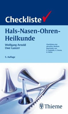Checkliste Hals-Nasen-Ohren-Heilkunde von Thieme, Stuttgart