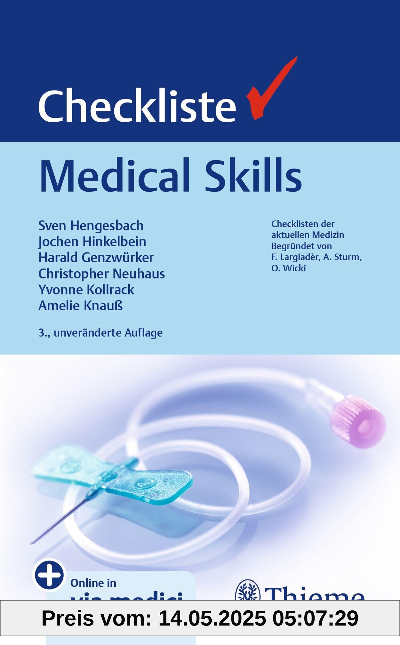 Checkliste Medical Skills (Checklisten Medizin)