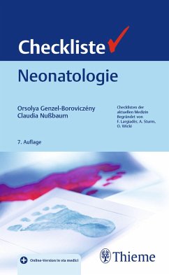 Checkliste Neonatologie von Thieme, Stuttgart