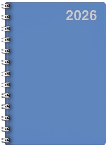 Chef-Timer Spirale blau 2026: Terminplaner mit Tageskalendarium. Din A5 Terminkalender 1 Tag 1 Seite. Extra Platz für Notizen. von Korsch Verlag