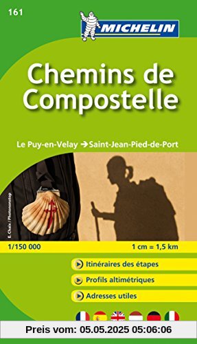 Chemins de Compostelle: Le Puy-en-Velay-> Saint-Jean-Pied-de-Port (Michelin Zoomkarte)