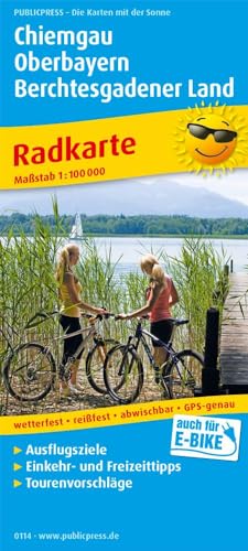 Chiemgau - Oberbayern - Berchtesgadener Land: Radkarte mit Ausflugszielen, Einkehr- & Freizeittipps, wetterfest, reißfest, abwischbar, GPS-genau. 1:100000 (Radkarte: RK) von Publicpress