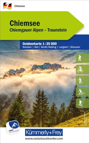 Kümmerly+Frey Outdoorkarte Deutschland 7 Chiemsee 1:35.000: Mit Chiemgauer Alpen und Traunstein. Touren für Wanderer, Biker und mehr! Free Download (Kümmerly+Frey Outdoorkarten Deutschland, Band 7)