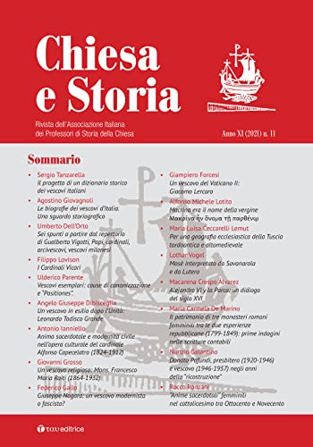 Chiesa e storia. Rivista dell’Associazione Italiana dei Professori di Storia della Chiesa (2021) (Vol. 11) von Tau