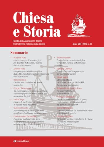 Chiesa e storia. Rivista dell’Associazione Italiana dei Professori di Storia della Chiesa (2023) (Vol. 13) von Tau