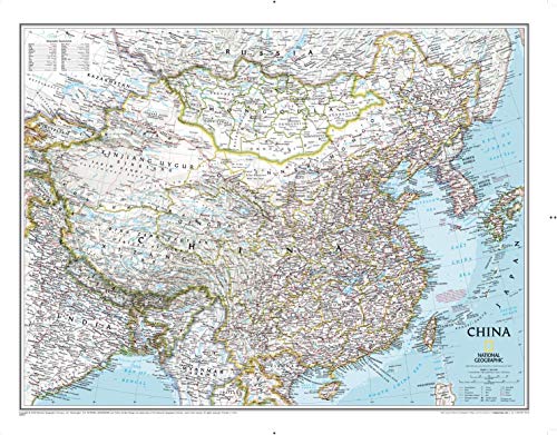 China Classic, Tubed: Wall Maps Countries & Regions: Political Map (National Geographic Reference Map)