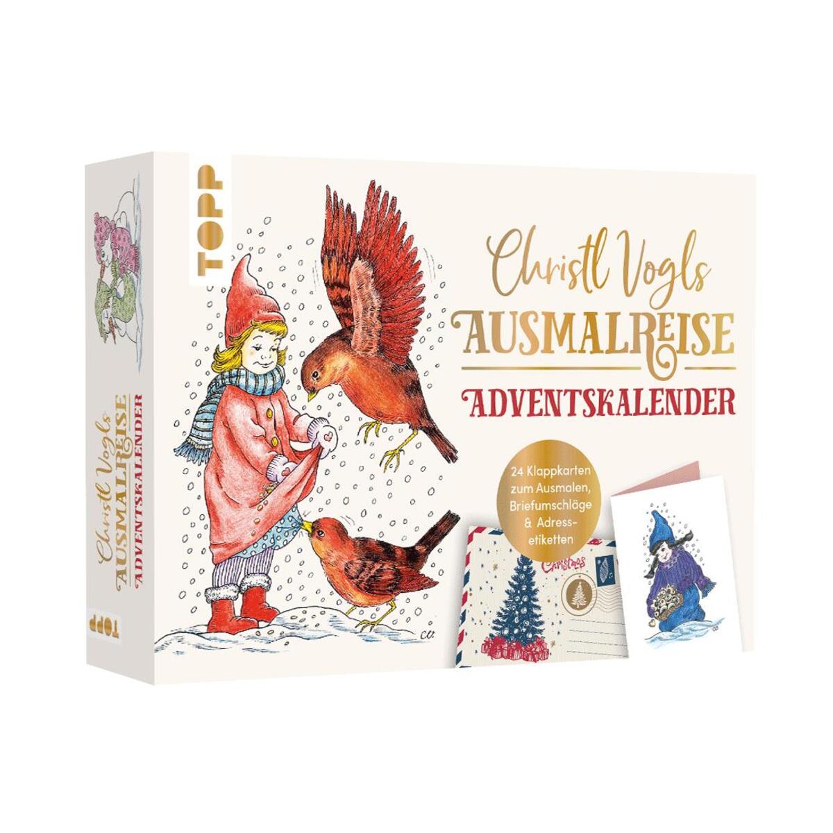 Christl Vogls Ausmalreise - der Adventskalender Christl Vogls Ausmalreise - der Adventskalender von Frech Verlag GmbH