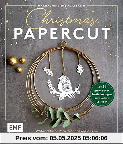 Christmas Papercut – Weihnachtliche Papierschnitt-Projekte zum schneiden, basteln und gestalten: Mit 24 praktischen Motiv-Vorlagen zum Sofort-Loslegen Christmas Papercut – Weihnachtliche Papierschnitt-Projekte zum schneiden, basteln und gestalten: Mit 24 praktischen Motiv-Vorlagen zum Sofort-Loslegen