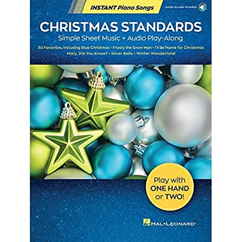 Christmas Standards - Instant Piano Songs: Simple Sheet Music + Audio Play-Along