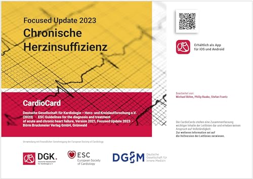 Chronische Herzinsuffizienz: CardioCard, Focused Update 2023 (ESC/DGK CardioCards) von Börm Bruckmeier