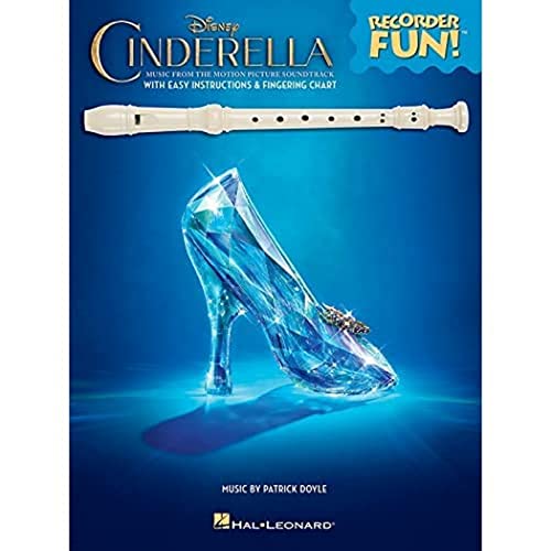 Cinderella: Recorder Fun! Music From The Disney Motion Picture Soundtrack: Noten, Sammelband für Blockflöte