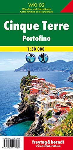 Cinque Terre - Portofino, Wanderkarte 1:50.000, WKI 02: Wandelkaart / fietskaart Schaal 1 : 50.000 (freytag & berndt Wander-Rad-Freizeitkarten) von Freytag & Berndt