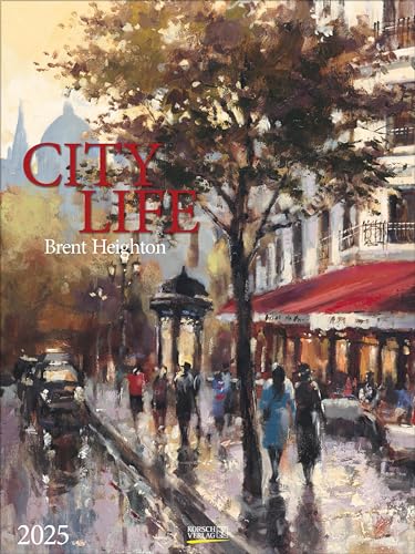 City Life 2025: Großer Kunstkalender. Hochwertiger Wandkalender mit Meisterwerken von Brent Heighton. Kunst Gallery Format: 48 x 64 cm. von Korsch Verlag