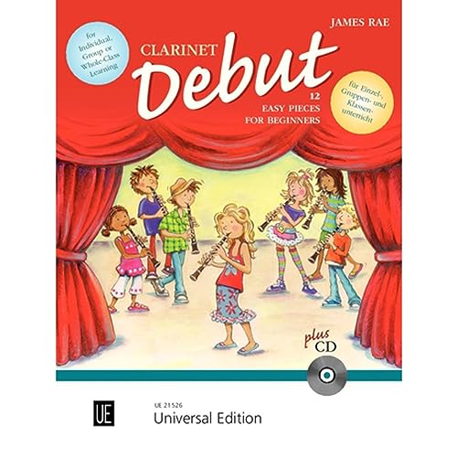 Clarinet Debut: Zwölf leichte Stücke für den Anfang im Einzel-, Gruppen- und Klassenunterricht. für 1-2 Klarinetten mit CD oder Klavierbegleitung. Clarinet Debut: Zwölf leichte Stücke für den Anfang im Einzel-, Gruppen- und Klassenunterricht. für 1-2 Klarinetten mit CD oder Klavierbegleitung.