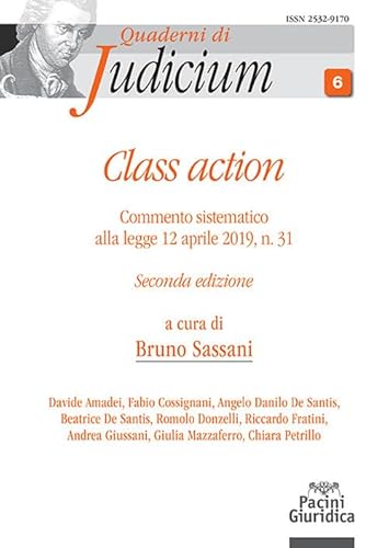 Class action. Commento sistematico alla legge 12 aprile 2019, n. 31. Ediz. ampliata (Quaderni di Judicium) von Pacini Giuridica