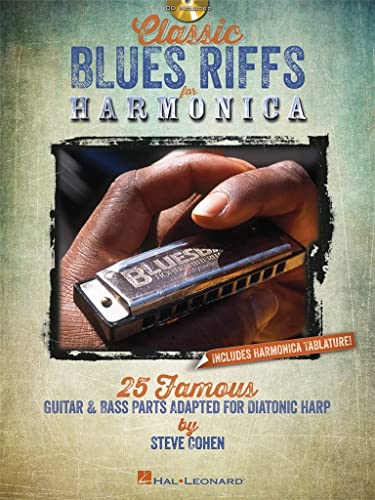Classic Blues Riffs For Harmonica: Noten, CD, Lehrmaterial für Mundharmonika (diat./chr.)